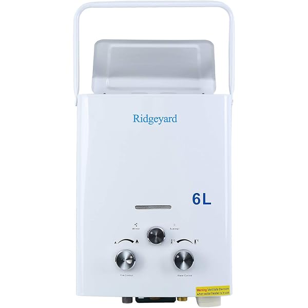 Ridgeyard 6L Outdoor Portable Tankless Water Heater Water Bolier with  Shower Head for Cabins RV Camper - Amazon.com