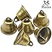 Favordrory 35PCS 38mm/1.5inch Vintage Bronze Jingle Bells, Craft Bells for Dog Potty Training, Housebreaking, Making Wind Chimes, Christmas Bell and etc