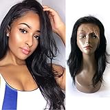 Enoya Hair 180% Density 360 Lace Frontal Human Hair Wigs with Baby Hair for Black Women Straight Brazilian Virgin Hair Lace Wig (20