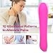 Electric Handheld Vibrator-10 Vibration Patterns - Silicone Bullet Sex Vibrator - Waterproof Vibrator for Women, Powerful & Quiet Vibration - Packaged Handheld Vibrator, Pink, Lyps Annabelle