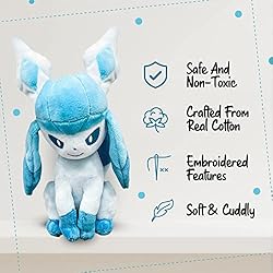 Glaceon Plushies - Glaceon Plush - Glaceon Stuffed