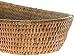 KOUBOO La Jolla Bread Basket | Woven Rattan Basket for Bread, Fruit, & Kitchen Storage | Boho Decor, Food Baskets, Snack Tray, Home Organizer, Honey Brown, Large