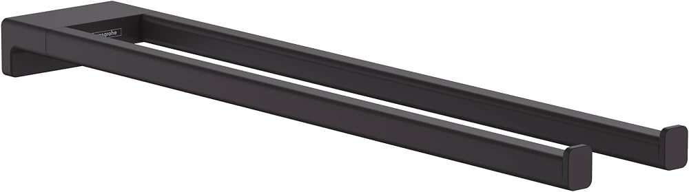 Hansgrohe AddStoris Towel Holder Twin-Handle Matt Black