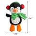 HollyHOME Christmas Penguin Plush Toy Soft Stuffed Animal 10 inches Green
