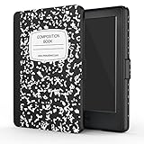 MoKo Case for Kindle E-reader (8th Generation 2016) - The Thinnest and Lightest Cover with Auto Wake/Sleep for Amazon Kindle (6 Display, 8th Gen 2016 Release), Notebook BLACK