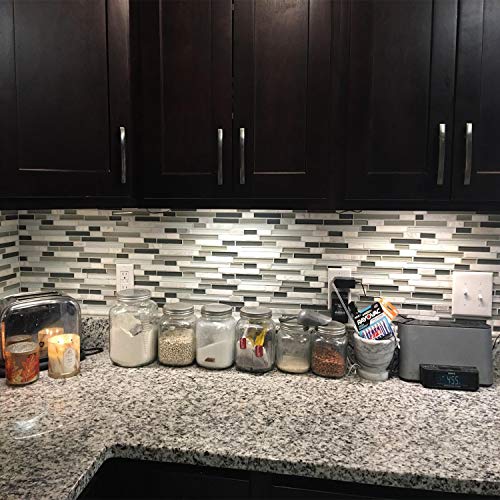 YGS-Tech Ultra Thin LED Under Cabinet Lighting, Dimmable Under Counter Lighting, 10W 600LM CRI90, Daylight White 5000K, All Accessories Included, 2 Pack - Thumbnail 3