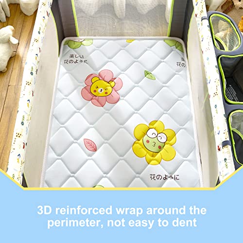 Foldable Pack and Play Mattress Topper 38" x 26" x3" Playpen Premium