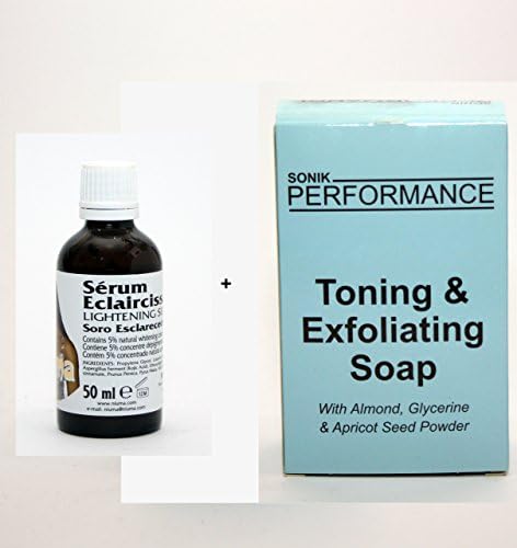 NIUMA Skin Lightening Serum 50Ml &amp; Sonik Performance Soap 200G With Kojic Acid &amp; 5% 50ml+200g