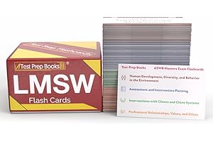 LMSW Exam Prep 2025-2026 Study Cards: ASWB Masters Social Work Review with Practice Test Questions [Full Color Cards]