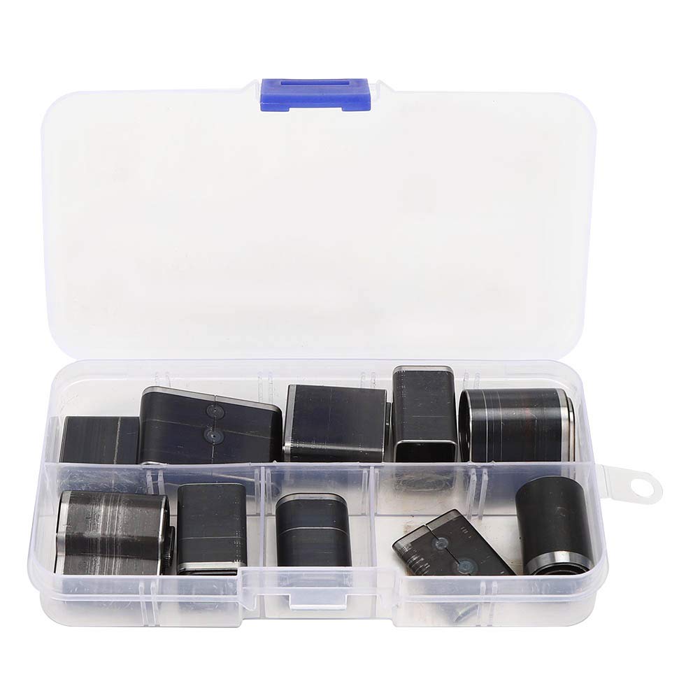 Hyuduo 24-Piece Leather Cutting Dies Set Hollow Punch Kit for Leather Craft, DIY Belt Making & Hole Punching Tools (Oval, Round, Square) Premium Steel Leather Drilling Tool