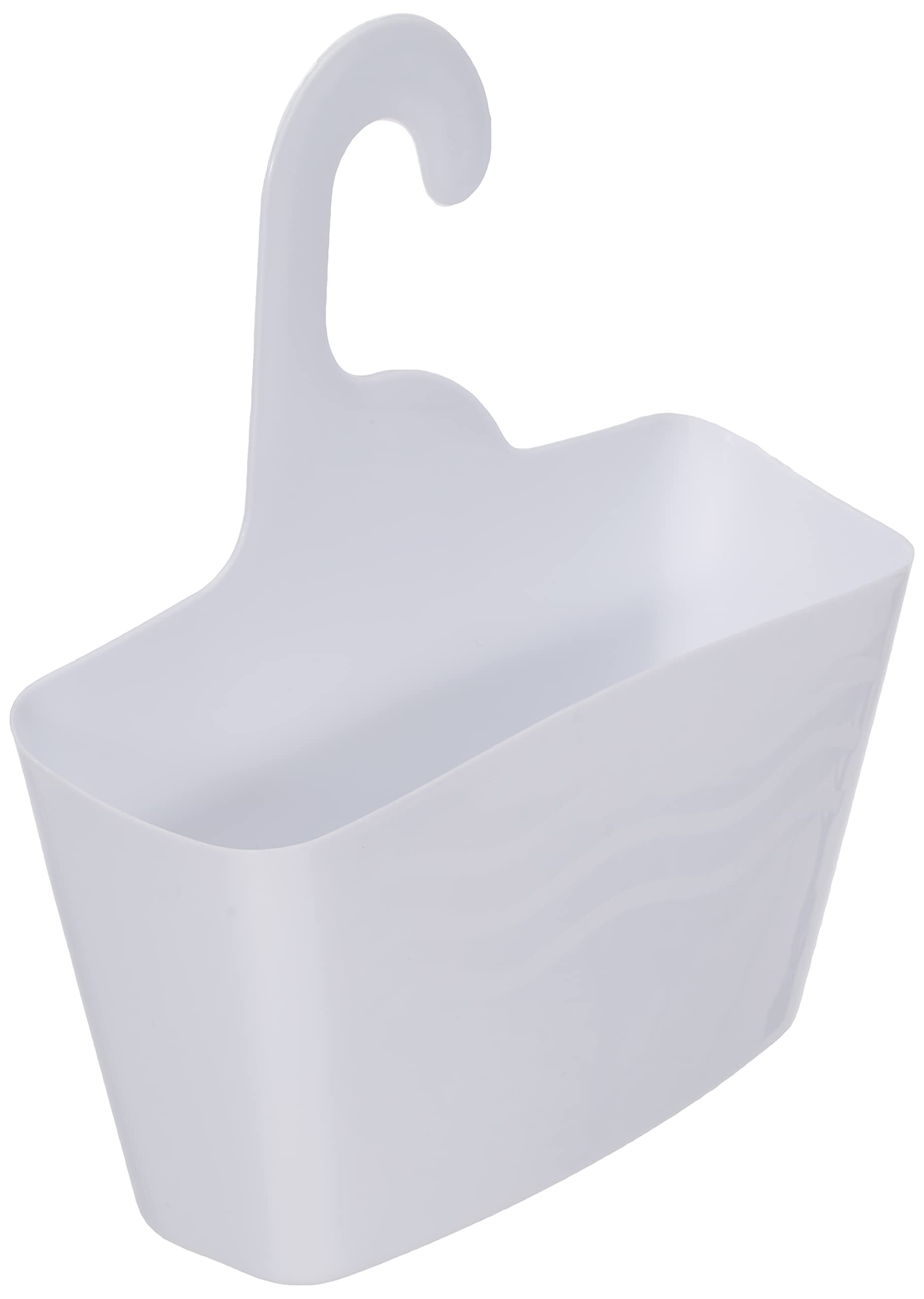Douceur d‘Intérieur - Plastic Hanging Shower Basket 24 x 9.5 x 25.6 cm White