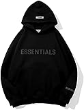 Vnrglix Essentials Hoodie Black Fleece Hoodie