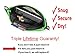 Finish It! Gear – Three Pocket Running Gear Bag, Holds All Large Cell Phones, Black, Green Trim