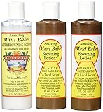 Maui Babe Tanning Pack (2 Browning Lotions 8 oz, 1 After Browning Lotion 8 oz)
