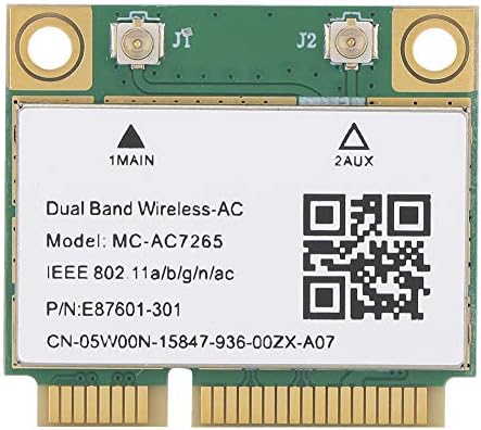 Fdit Natverk Bluetooth Kort Dubbelt Band Tradlos Ac 7265 Wifi Adapter 2 4 G 300 Mbps 5g 867 Mbps Hoghastighets Bluetooth 4 2 802 11a B G N Ac Pci E Halvminikort Amazon Se Electronics