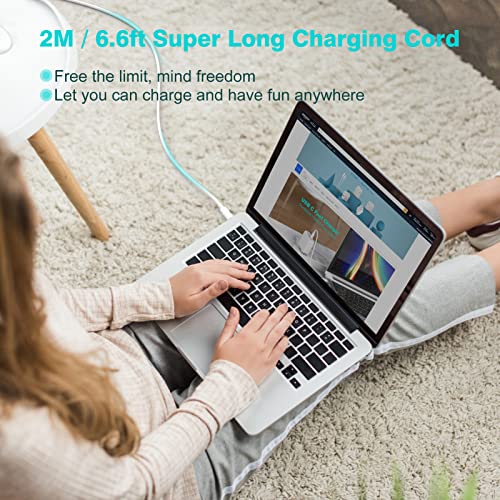 Charger 96W USB C Power Supply Compatible with MacBook Pro 16/15/14/13 inch, MacBook Air 2020/2019/2018, 2024 iPad Pro/Air M2/M4, Quick Charger, USB C to C Cable 2M