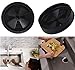 Podoy Disposal Splash Guard Garbage Stopper for Compatible with Black Rubber Quiet Collar Sink Baffle QCB-AM Evolution