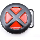 Main Street 24/7 Marvel's X-MEN Red/Black Logo Metal w/ Enamel Accents BELT BUCKLE, Small
