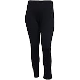 Jess & Jane Women's Mineral Washed Cotton Legging Pants (3X, Jet Black)