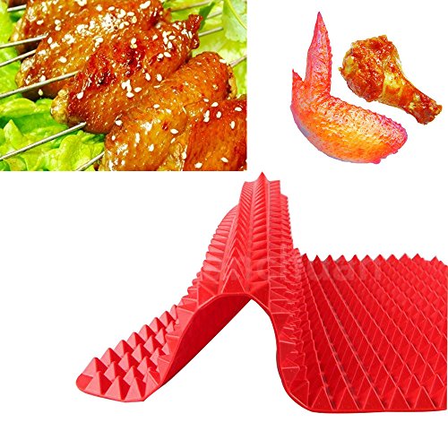 LetGoShop Non-stick Silicone Baking Mat Pyramid Pan Healthy Cooking Heat Resistant Oven Barbecue Oil Control Oil Filtration Baking Pad - Thumbnail 4