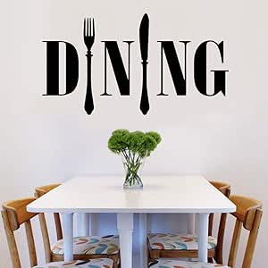 Calcomanías de vinilo para comedor de moda Pegatinas de pared Pegatina