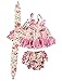Floral Girl Baby Dress 3-Piece Romper Set — Adorable Matching Baby Girl Outfit