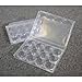 Quail Egg Cartons, 50 pieces, Hold 12 eggs (1 dozen) small quail hen clear plastic pvc stackable
