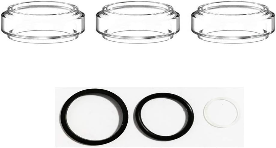 3PCS Pyrex Glass Bulb+1Set Sealing for Smok Stick V9 Max Kit