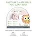 Sunshine Joy Universal Bassinet Wedge & Baby Sleep Positioner | Hypoallergenic Waterproof Layer & Handcrafted Bamboo Removable Cover | Newborn Sleeping Pillow with 12-degree Incline for Sound Slumber