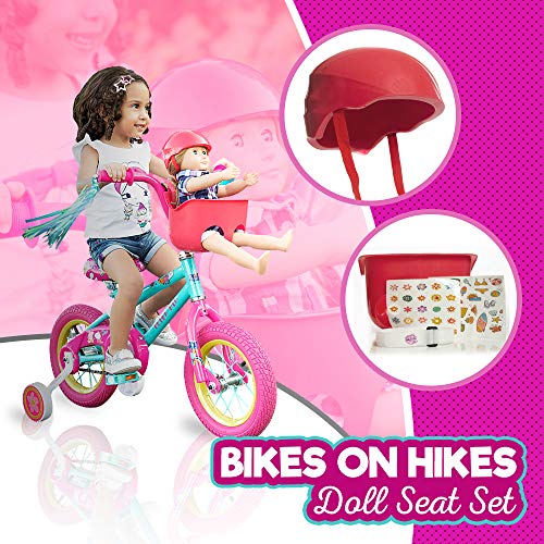 Bikes on Hikes Doll Seat Set Universal Scooter and Bicycle Carrier