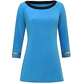Adult Star Series Costume Dress Womens the Original Series Spaceship Captain Officer Uniform Dress
