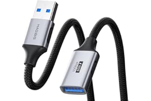 Hagibis USB Extension Cable, USB Extender, Braided 10Gbps USB 3.2 Type A Male to Female Cord Compatible with Webcam, Keyboard