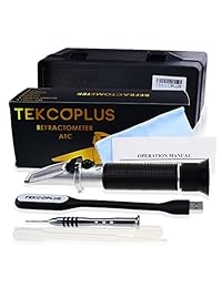 Optics Alcohol Refractómetro 0 80  alcohol de volumen  ATC, para licores producción, el espíritu Alcohol Medición, de etanol con agua, bebidas, destilada los vinificadores, con luz LED y pipetas extra