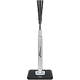 JASCOPRO Portable Batting Tee for Baseball/Softball, Height Adjustable 24-46 inches Softball Tee for Kids and Adults,Baseball Tee with Rubber Top,Metal Base,Easy Transport and Assemble Hitting Tee