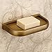 Leyden Retro Bathroom Accessories Solid Brass Antique Brass Finished Soap Dishes Soap Basket Wall maounted