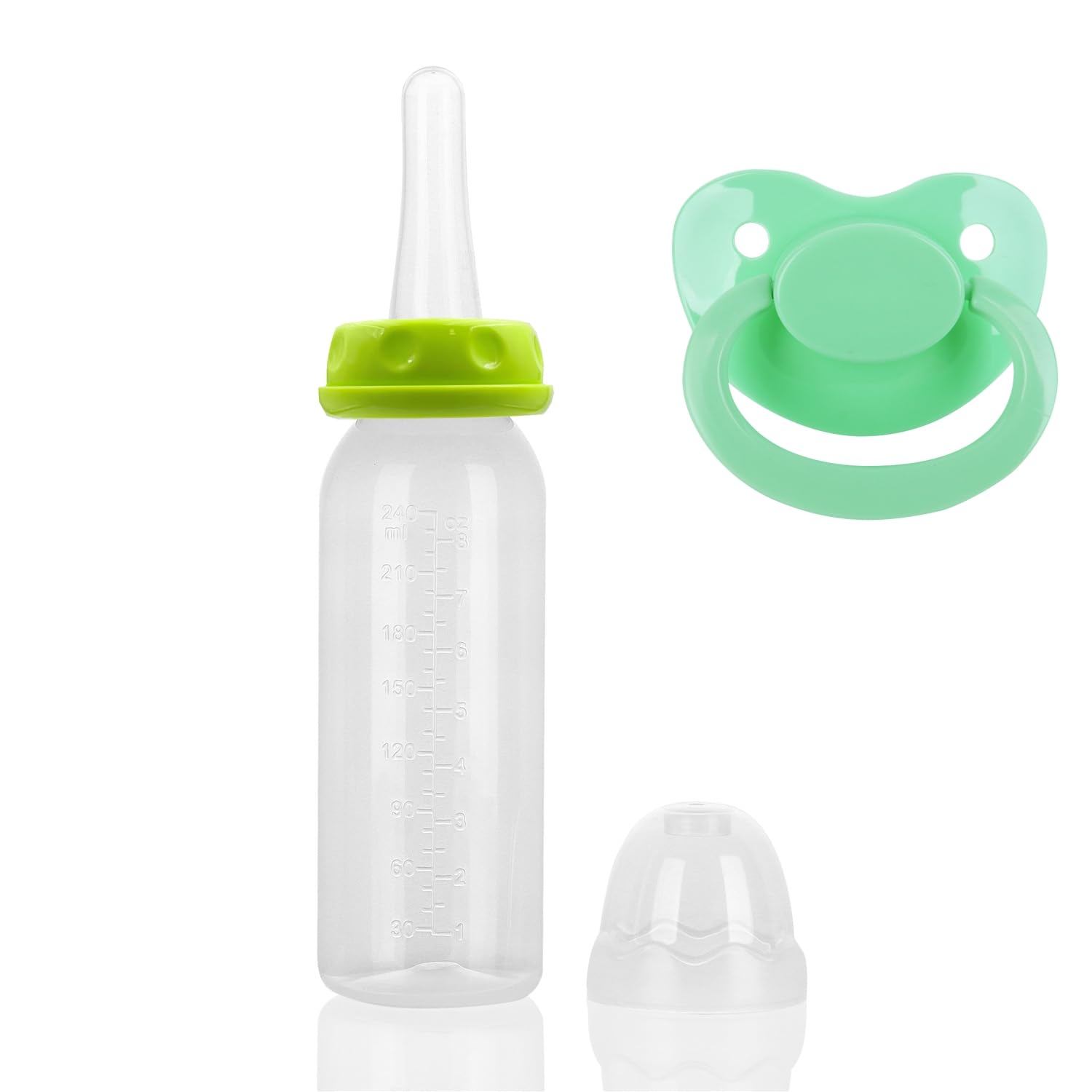 Photo 1 of Adult Bottle with Big Sized Pacifier Set 8 oz (Green)