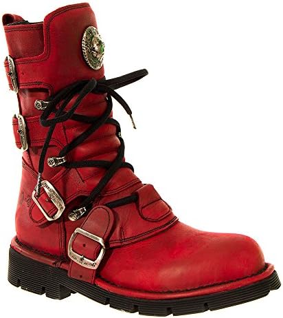 New Rock Unisex-Adults Boots Red Style 1473