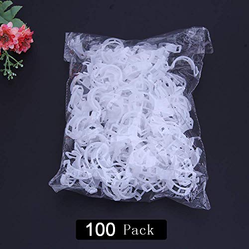 Winmany 100PCS Plant Support Garden Clips Tomato Clips Supports/Connects Plants/Twine/Vines Trellis/Cages Plant Vine Vegetable Fastening Clip Grafting Tools Make Plant Grow Upright and Healthier - Thumbnail 5