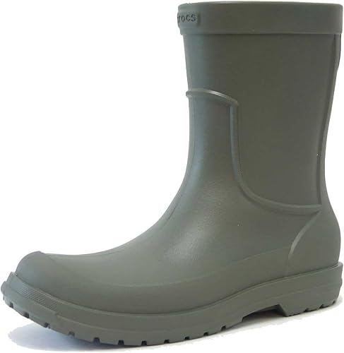 Amazon Crocs クロックス オールキャスト レイン ブーツ メン 4862 メンズ Dustyolive M9 27cm レインシューズ