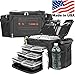 Meal Prep Lunch Box ISOBAG - Large Insulated 6 Meal Prep Bag/Cooler With 12 Containers, 3 Ice Packs & Shoulder Strap (Thin Red Line) - MADE IN USA