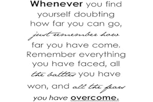 SLAP-ART Whenever You Find Yourself Doubting How Far You Can Go Just Remember How.l. Vinyl Wall Decals Quotes Sayings Words Art Decor Lettering Vinyl Wall Art Inspirational Uplifting