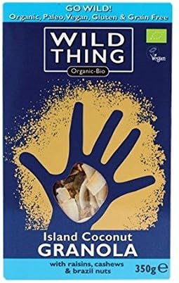 Wild Thing Island Coconut Paleo Granola 350g (Pack of 3)