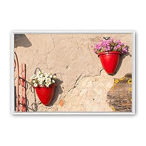 Framed Canvas Wall Art Rural Landscape Photography Canvas Prints Home Artwork Decoration for Living Room,Bedroom - 16x24 inches