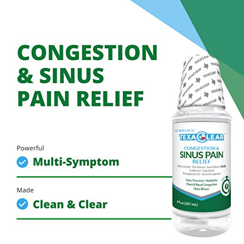 TexaClear Sinus, Pain & Pressure Relief Medicine MultiSymptoms & Non