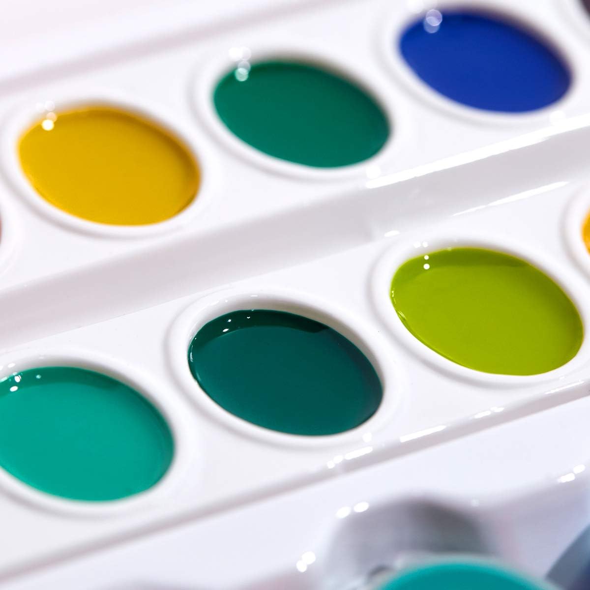 TBC The Best Crafts Washable Paint Set for Kids, 44PCS Paint Kids Kit, Tempera Paints, Semi-moist Watercolor, Finger Paints, Paint Brushes & Sponge Roller & Stamps, Perfect Early Learning Art Supplies Toddler Preschooler: Home Improvement