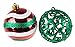 Clever Creations Shatterproof Christmas Tree Ornaments Large Red, Green, and White 80mm Christmas Decor | 12 Piece Variety Set Perfect for Christmas Decorations