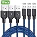 Micro USB Cable, 3Pack 10FT Android Charger Cable Long Nylon Braided Sync and Fast Charging Cord Compatible Samsung Galaxy S7 S6 Edge, Kindle, Android Smartphones, PS4, Xbox, Tablets and More primary