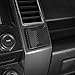 Voodonala for Ford F150 2015-2020 Carbon Fiber Black Central Electrical Outlet Socket Trim Smoking Lighter Hole Cover for Ford F150 2015-2020(1pc,Carbon Fiber Black)