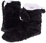Enimay Women's Casual Winter Indoor Plush Fuzzy Cozy No Slip House Slippers