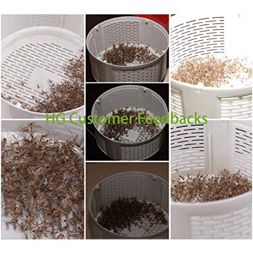 Huntingood Electric Mosquito Insect Killer/Bug Zapper with 360 Degrees LED Trap Lamp for Indoor(White)